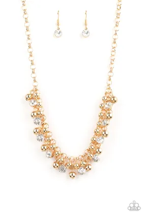 Wall Street Winner - Gold Paparazzi Necklace