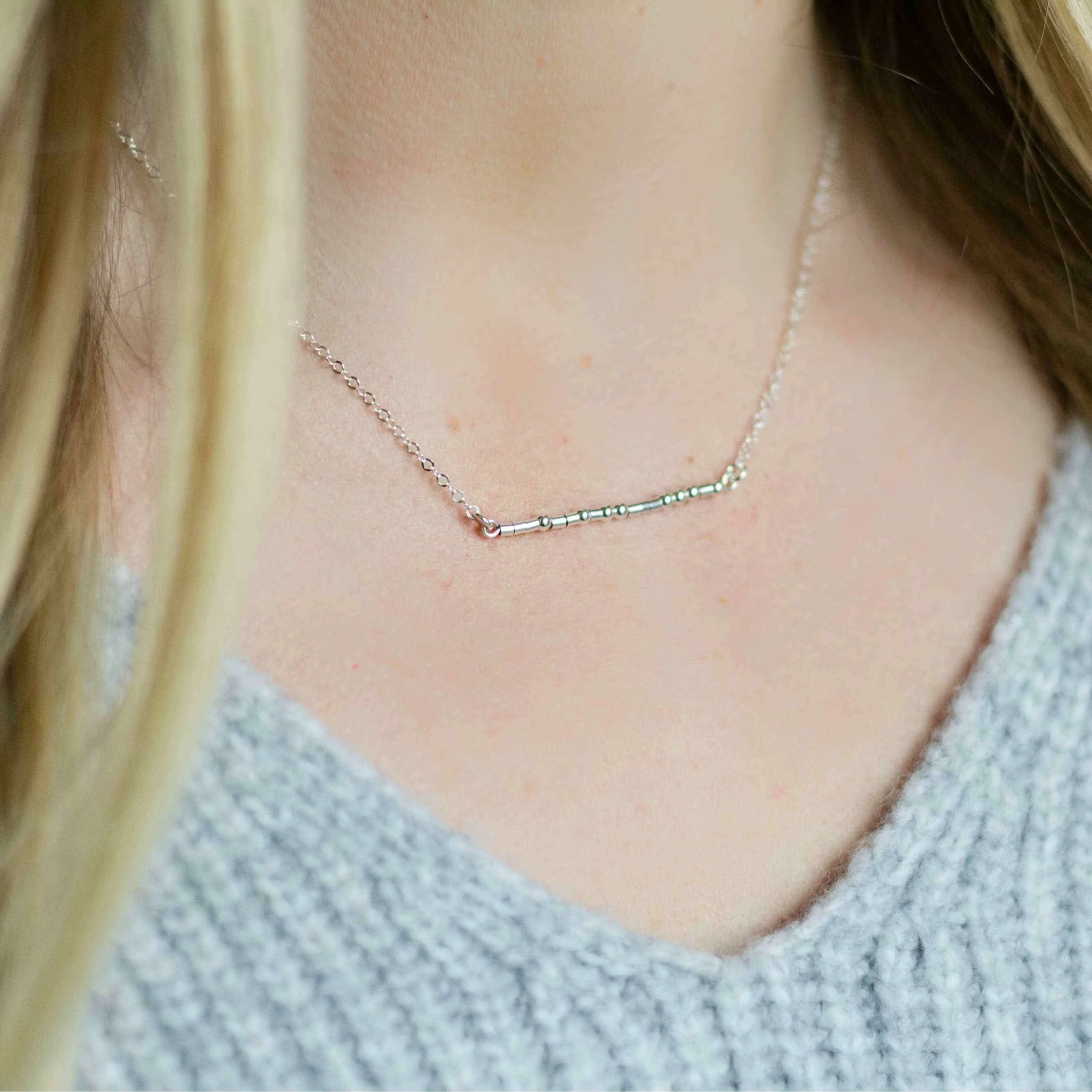 WIFEY - MORSE CODE NECKLACE