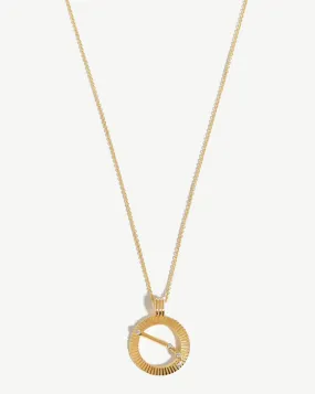 Zodiac Constellation Pendant Necklace - Aries | 18ct Gold Plated Vermeil/Aries