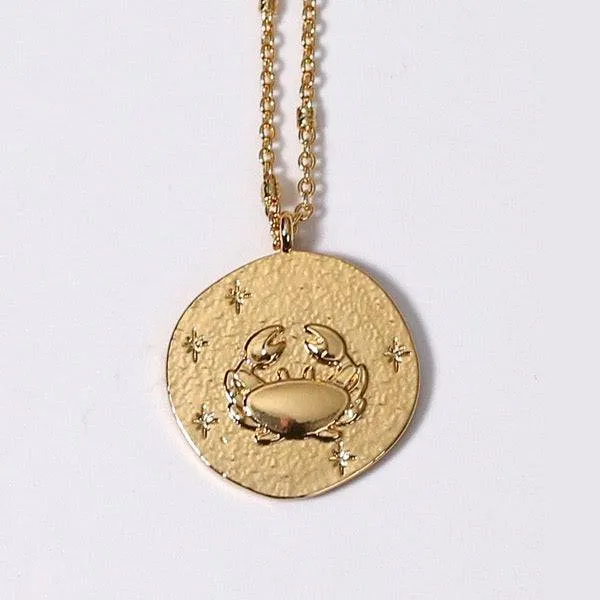 Zodiac Signs Taurus Coin Pendant