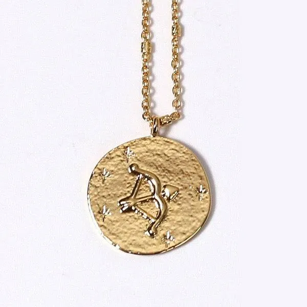 Zodiac Signs Taurus Coin Pendant